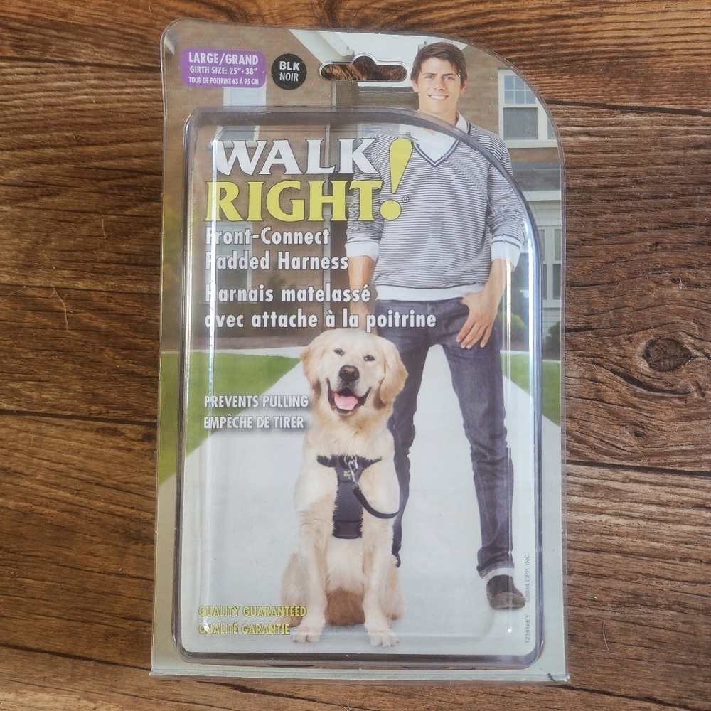 COASTAL PET WALK RIGHT PADDED DOG HARNESS LARGE